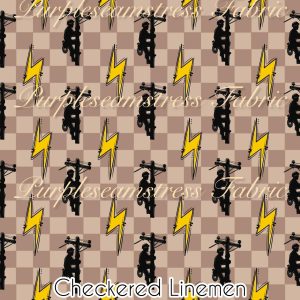 Checkered Linemen - Fabric
