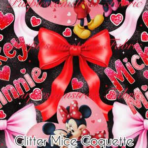 Glitter Mice Coquette - Fabric
