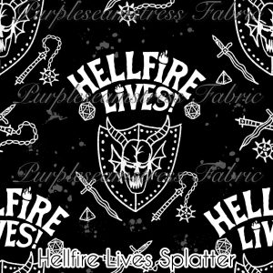 Hellfire Lives Splatter - Fabric