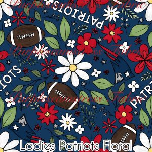 New England Patriots Floral - Fabric