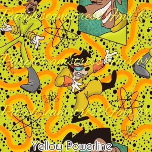 Yellow Powerline - Fabric