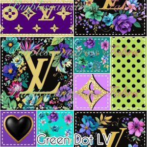 Green Dot LV - Fabric