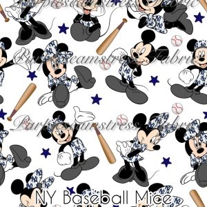 NY Baseball Mice - Fabric