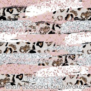 Blush Leopard Brushstrokes - Fabric