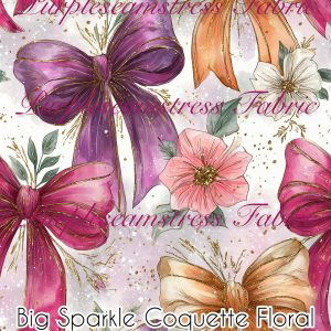 Big Sparkle Coquette Floral - Fabric
