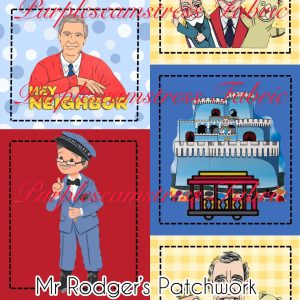 Mr Rogers Patchwork - Fabric