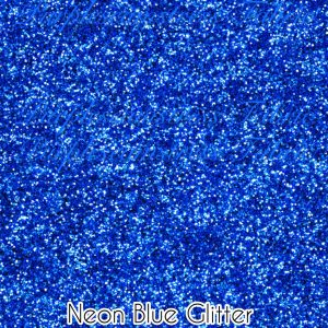 Neon Blue Glitter - Fabric