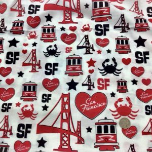 I love San Francisco Cotton Jersey - Fabric