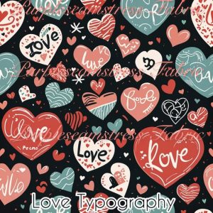 Love Typography - Fabric