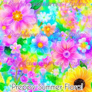 Preppy Summer Floral - Fabric