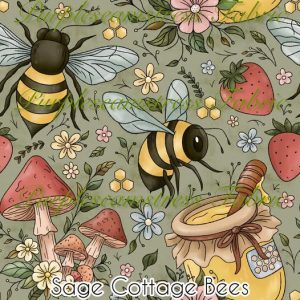 Sage Cottage Bees - Fabric