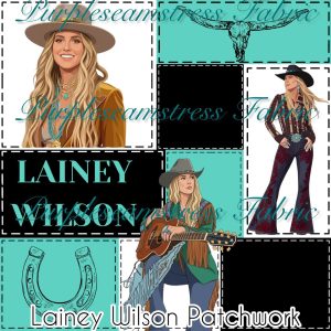 Lainey Wilson Patchwork - Fabric