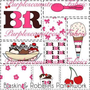 Baskin & Robbins Patchwork - Fabric