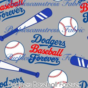 Dodgers Baseball Forever - Fabric