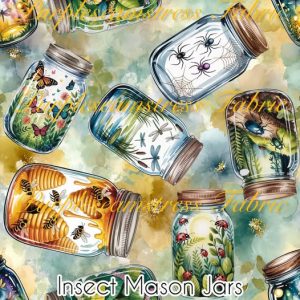 Insect Mason Jars - Fabric