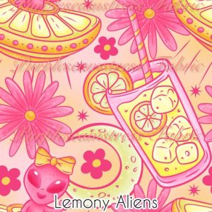 Lemony Aliens - Fabric