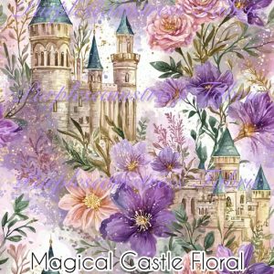 Magical Castle Floral - Fabric