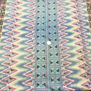 Pastel Geometric Cotton Jersey - Fabric