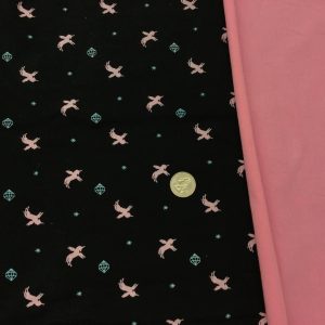 Tiny Unicorns on Black French Terry BUNDLE - Fabric