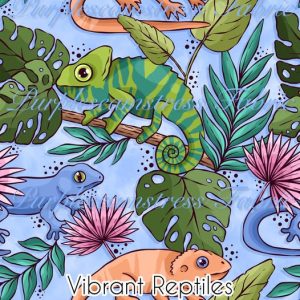 Vibrant Reptiles - Fabric