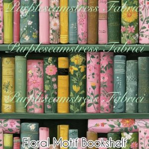 Floral Motif Bookshelf - Fabric