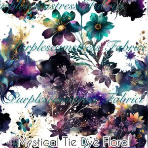 Mystical Tie Dye Floral - Fabric