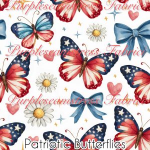 Patriotic Butterflies - Fabric