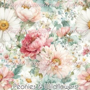 Peonies & Wildflowers - Fabric