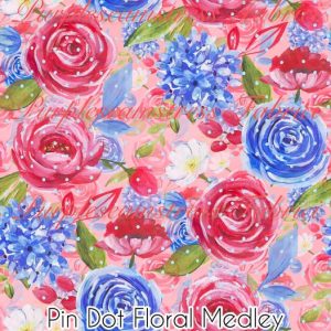 Pin Dot Floral Medley - Fabric