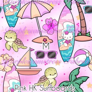 Pink HK Surfboards - Fabric