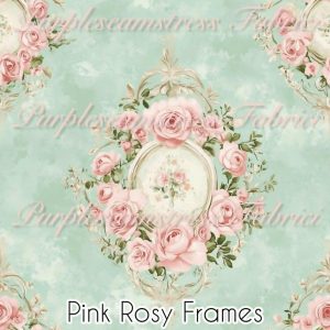 Pink Rosy Frames- Fabric