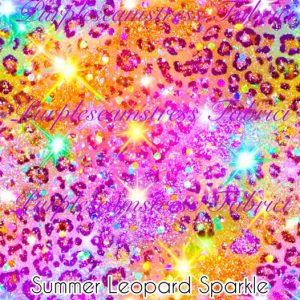 Summer Leopard Sparkle - Fabric