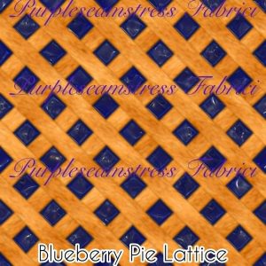 Blueberry Pie Lattice Topping - Fabric
