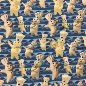 RTS Pillsbury Dough Boy Cotton Lycra - Fabric